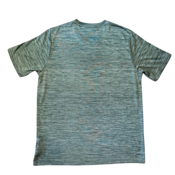 Men's Adidas Short Sleeve Green Space Dye Pullover Shirt, Size Med., EUC - Picture 2 of 2